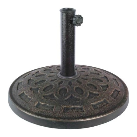 Snow Joe Bliss Umbrella Base, Metro Resin, Dark Bronze UBS-062